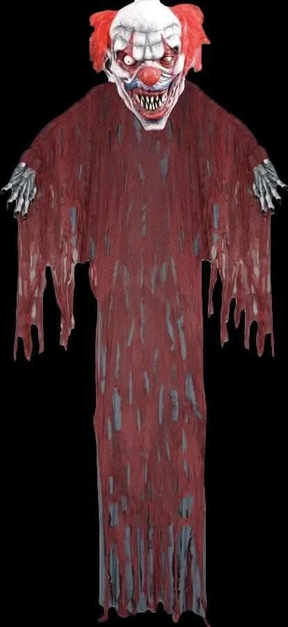 12' "Evil Clown" Hanging Halloween Decoration 1 12' "Evil Clown" Hanging Halloween Decoration