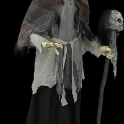 6' Lunging Witch With DigitEye Animated Prop