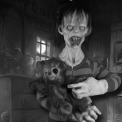 Robbie Rotten Poster -Halloween Mask Shop RobbieRottenBlackandWhite3HiRes Copy clipped rev 1