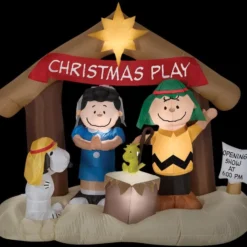 Airblown Peanut Nativity Scene