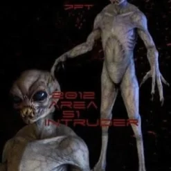 "Area 51 Intruder" Professional Alien Halloween Prop - 7 Foot Tall
