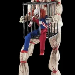 "Cagey The Clown" Electric Animated Halloween Prop