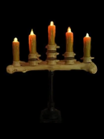 "Candelabra Table Top Halloween Prop W/ 5 Flicker Candles" Haunted House Lighting 1 "Candelabra Table Top Halloween Prop W/ 5 Flicker Candles" Haunted House Lighting