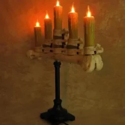 "Candelabra Table Top Halloween Prop W/ 5 Flicker Candles" Haunted House Lighting 8 "Candelabra Table Top Halloween Prop W/ 5 Flicker Candles" Haunted House Lighting -Halloween Mask Shop candelabra table top halloween prop w 5 flicker candles haunted house lighting 23614396545