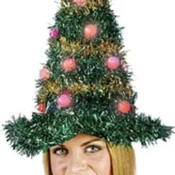 "Christmas Tree Hat - Light Up" Christmas Costume Accessory