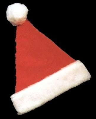 "Classic Santa Hat - Deluxe Plush" Christmas Costume Accessory 1 "Classic Santa Hat - Deluxe Plush" Christmas Costume Accessory
