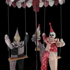 "Clown Go-Round" Electric Animated Halloween Prop