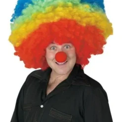 "Clown - Rainbow Afro" Mega Halloween Wig