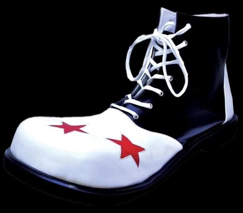 "Clown Shoes - Black & White" Halloween Costume Shoes 1 "Clown Shoes - Black & White" Halloween Costume Shoes