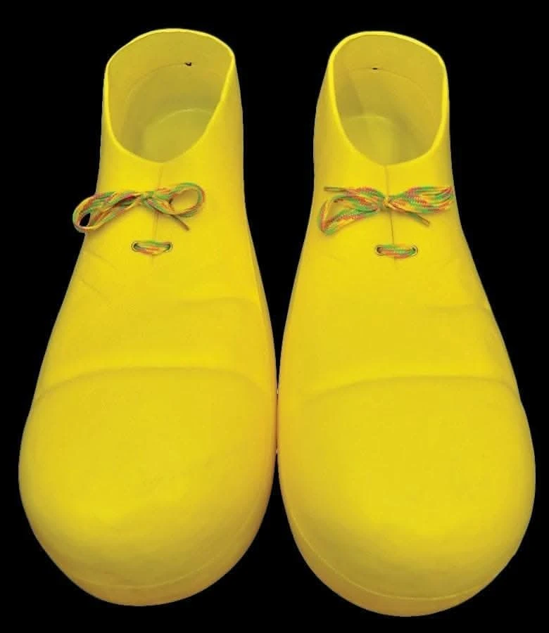 "Clown Shoes - Yellow/Plastic" Halloween Costume Accessory 1 "Clown Shoes - Yellow/Plastic" Halloween Costume Accessory
