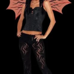 "Demonette - Red W/Veins" Halloween Costume Wings