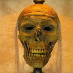 "Desk Lamp With Life-size Corpse Head And Antique Shade" Haunted House Lighting -Halloween Mask Shop desk lamp with life size corpse head and antique shade haunted house lighting 23613428481