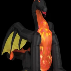 "Dragon With Projection And Fire" Air-blown Inflatable Halloween Decoration