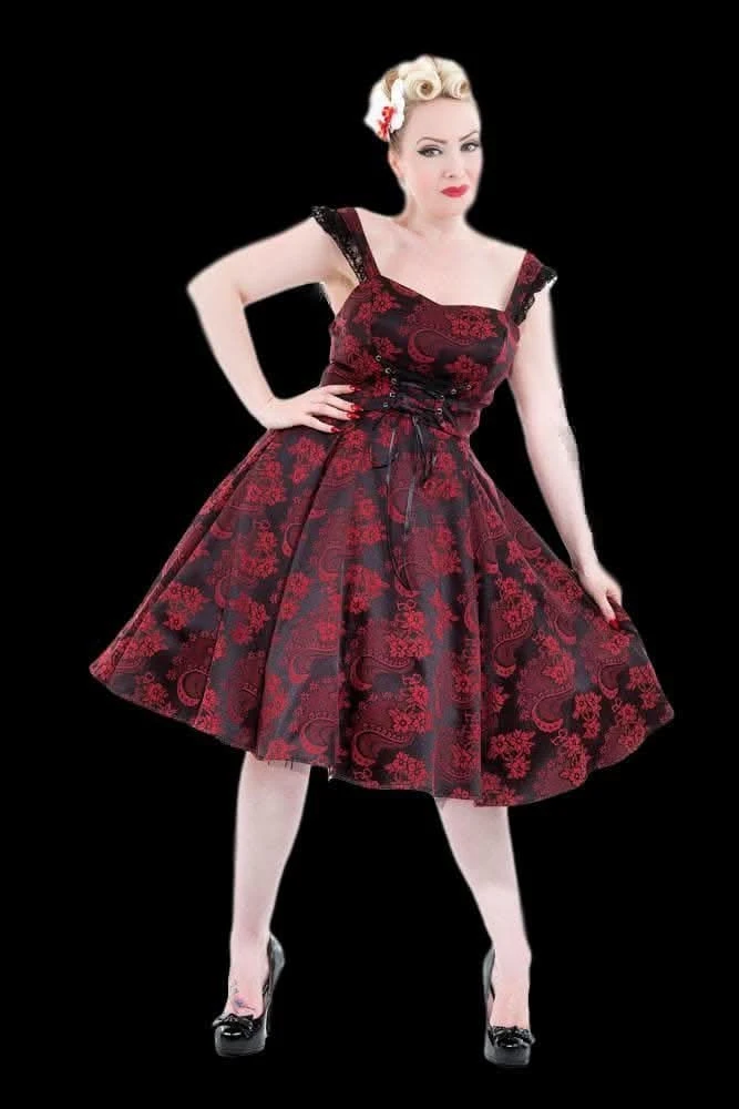 "Gothic Ghoul Dress In Red" HD Hollywood Costume 1 "Gothic Ghoul Dress In Red" HD Hollywood Costume