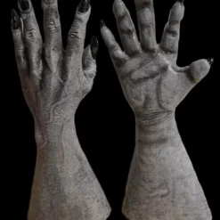 "Grey Werewolf/Alien/Monster Hands" Deluxe Latex Halloween Costume Gloves
