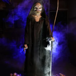 "Grim Death Reaper" Halloween Animatronic -Halloween Mask Shop grim death halloween animatronic 31350030008368 scaled