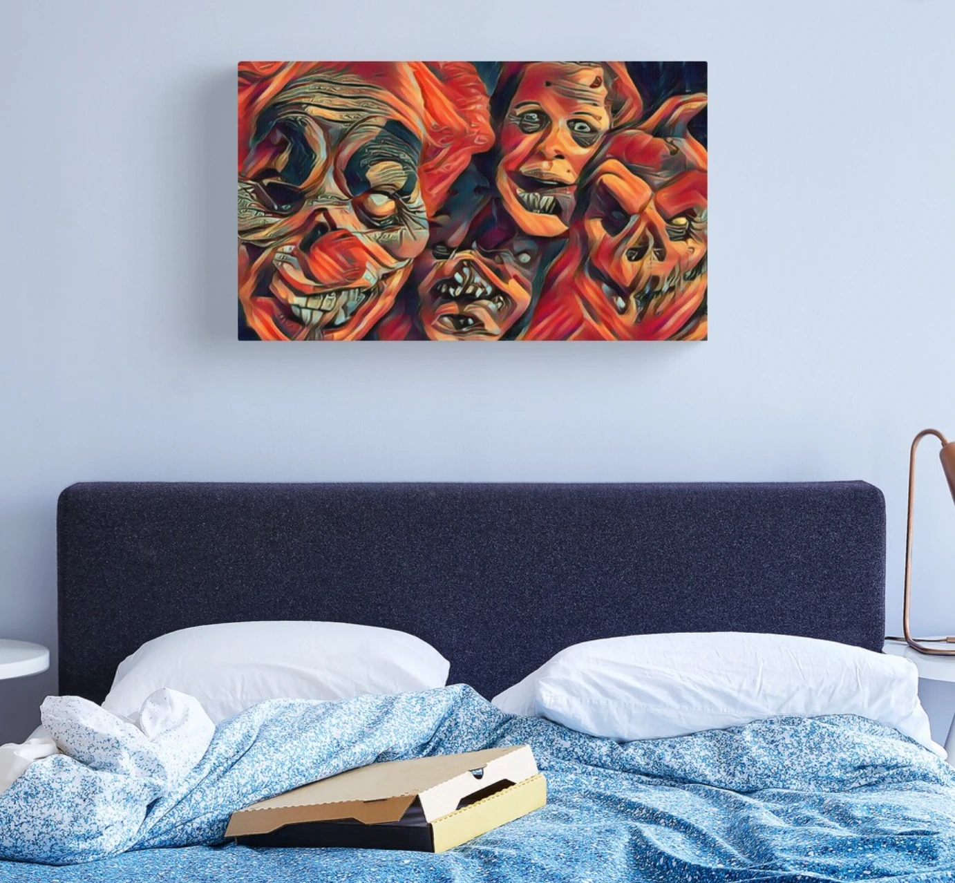 Horror Faces Canvas Print 2 Horror Faces Canvas Print - Image 2