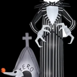 "Jack Skellington And Zero" Air-blown Inflatable Halloween Decoration