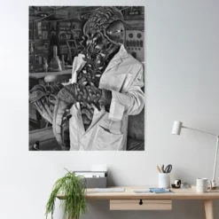 Lab Experiment Poster -Halloween Mask Shop lab experiment poster 29931833131056