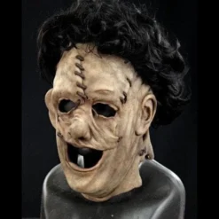 "Leather Hood" Silicone Mask -Halloween Mask Shop leather hood silicone halloween mask with hair 20360382721