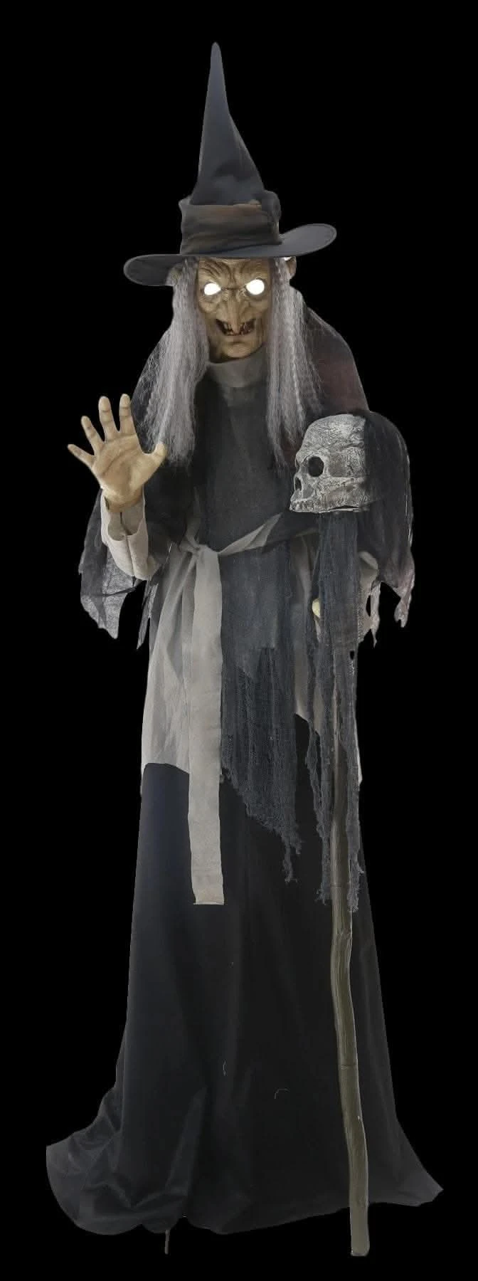 "Lunging Haggard Witch" Electric Animated Halloween Prop 1 "Lunging Haggard Witch" Electric Animated Halloween Prop