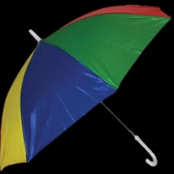 "Rainbow Clown Umbrella - 24 Inch" Halloween Costume Accessory