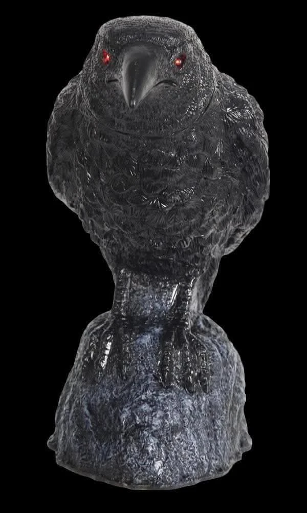 "Raven With Turning Head" Animated Halloween Prop 1 "Raven With Turning Head" Animated Halloween Prop