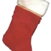 "Red Plush Stocking" Christmas Decoration