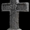 RIP Cross Tombstone