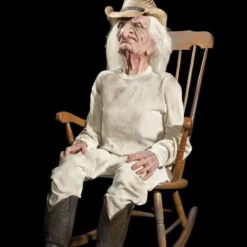 "Rocking Grandpa" Electric Animated Halloween Prop