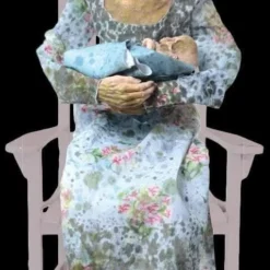 "Rocking Moldy Mommy" Electric Animated Zombie Halloween Prop