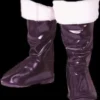 "Santa Boot Tops - Black With Fur" Christmas Costume Accesory