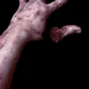 "Severed Silicone Arm With Magnetic Thumb" Bloody Body Part Halloween Prop