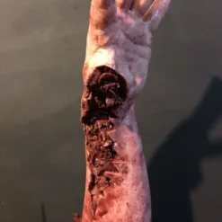 "Shark Bite Silicone Arm" Bloody Body Part Prop -Halloween Mask Shop shark bite silicone arm bloody body part prop 11943702888496