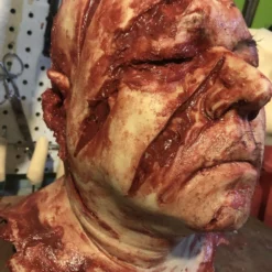 "Silicone Severed Head" Gory Halloween Prop -Halloween Mask Shop silicone severed head gory halloween prop 11948591939632