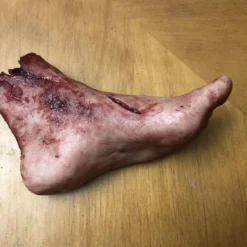 "Silicone Severed Left Female Foot" Body Parts Halloween Prop -Halloween Mask Shop silicone severed left female foot body parts halloween prop 11943768948784
