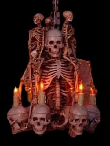 "Skeleton Chandelier" Haunted House Lighting 1 "Skeleton Chandelier" Haunted House Lighting