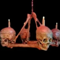 "Skull/Femur Bone Chandelier" Haunted House Lighting