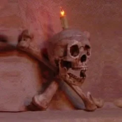 "Skull/Femur Bone Wall Sconce" Haunted House Lighting -Halloween Mask Shop skull femur bone wall sconce haunted house lighting 8721168193