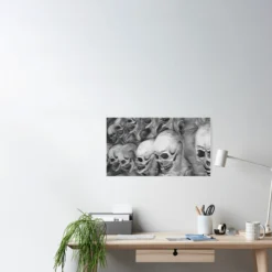 Skull Poster -Halloween Mask Shop skull poster 29931462066224