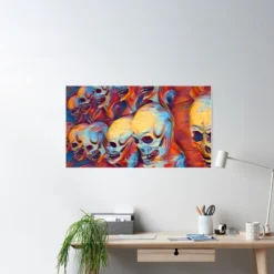 Skull Poster -Halloween Mask Shop skull poster 29931462098992