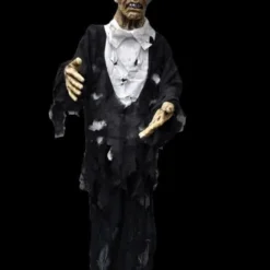 "Standing Old Zombie With Light Up Eyes" Halloween Prop