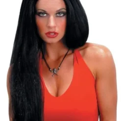 "Straight Black" Halloween Wig - 24'