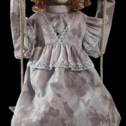 "Swinging Decrepit Doll" Electric Animated Halloween Prop