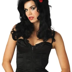 "Vampiress Rose - Black" Halloween Wig