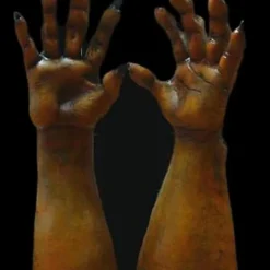 "Werewolf Hands - Brown" Deluxe Halloween Costume Gloves